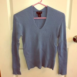 Sky Blue V Neck Sweater